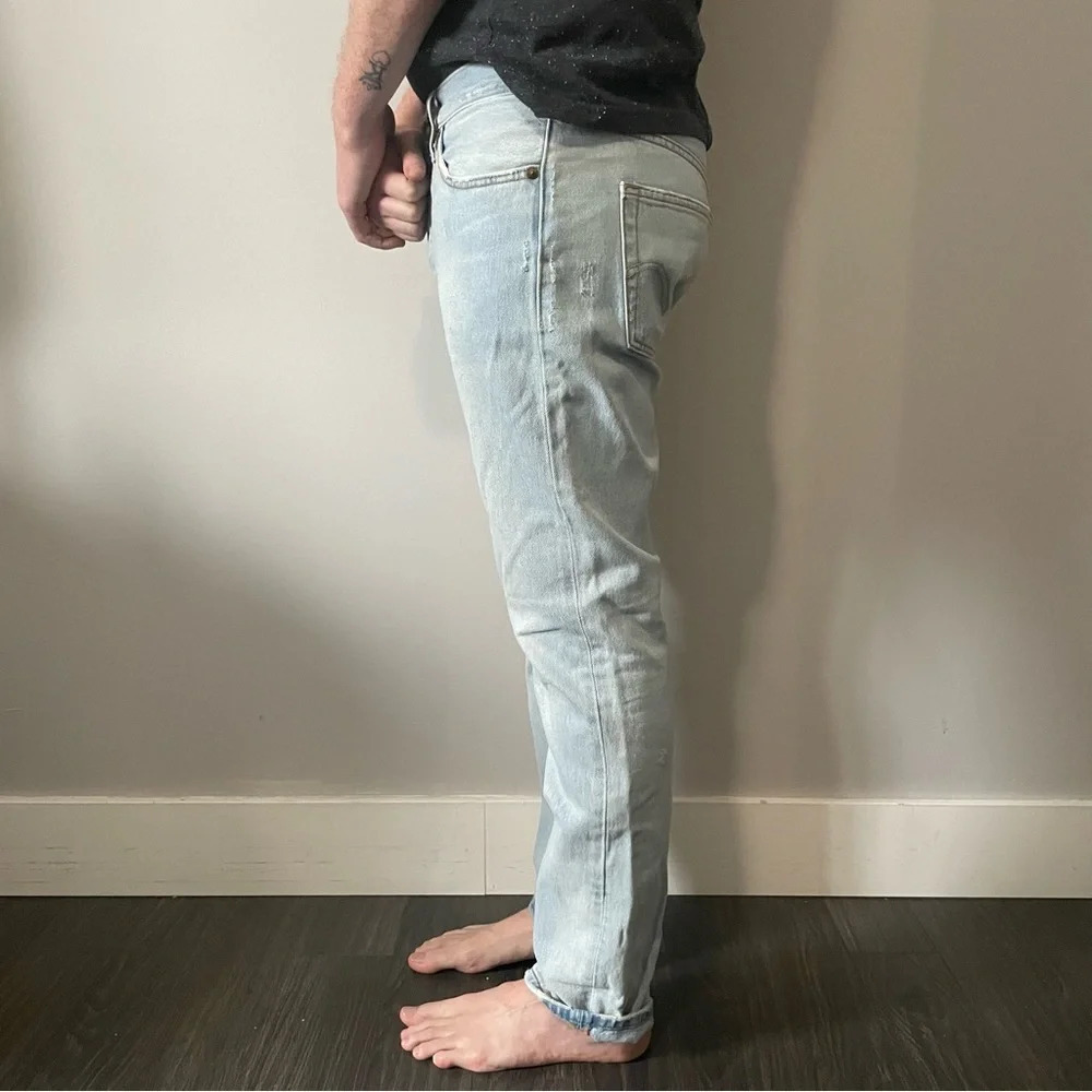 👖 Levi’s Distressed Blue Jeans - Size 31W 👖 - Picture 2 of 16